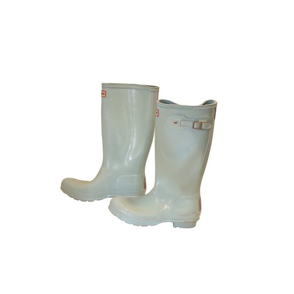 Hunter Play Tall Rain Boots in Turquoise 5 - Picture 6 of 7